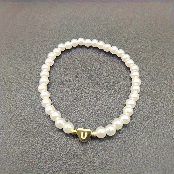 Bracelet Chic avec Initiale en Cœur (A–Z)