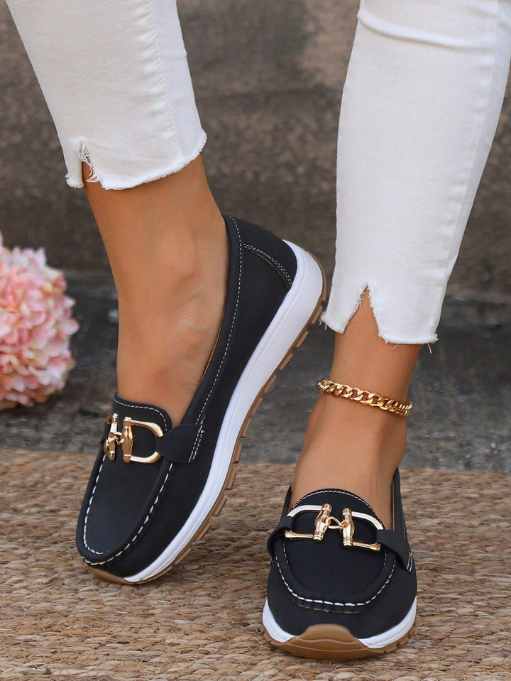 Ellie™ | Flat Buckle Moccasins