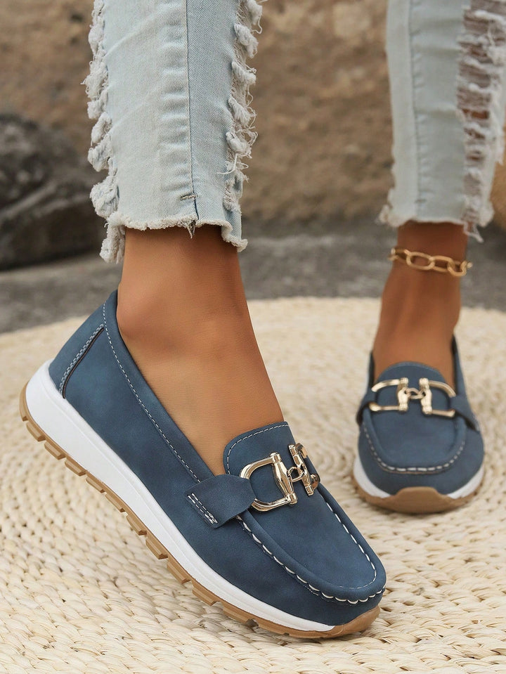 Ellie™ | Flat Buckle Moccasins