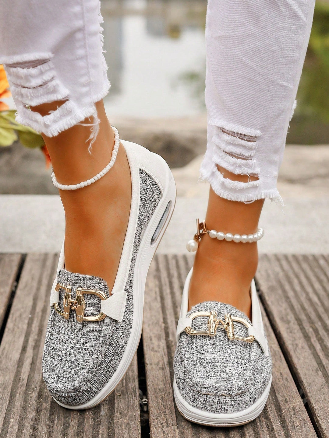 Ellie™ | Flat Buckle Moccasins