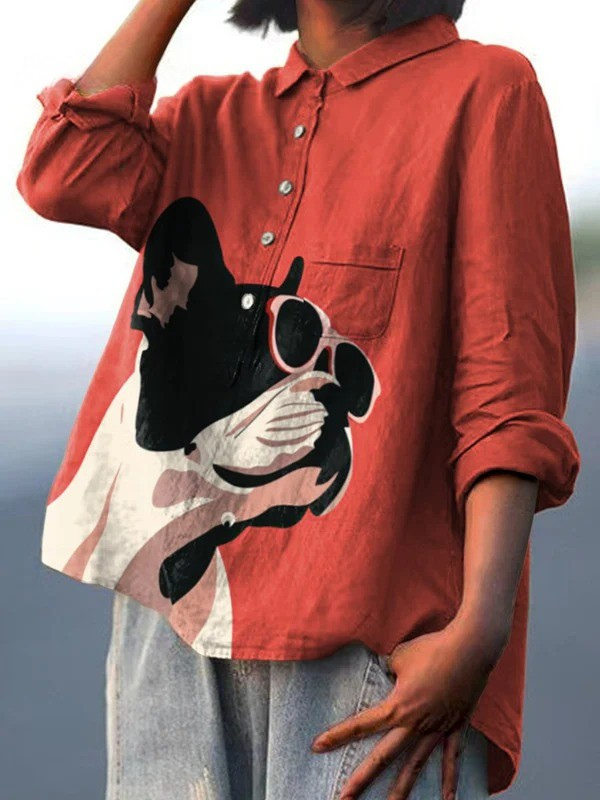 Anna™ | Cool Bulldog Shirt