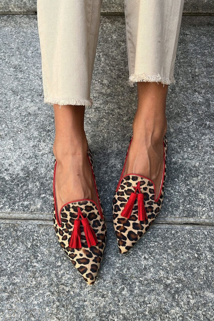 Fenna™ | Safari Slip-Ons with Leopard Print