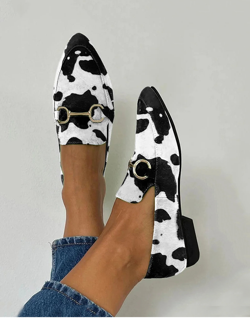 Diana™ | Printed Buckle Loafers
