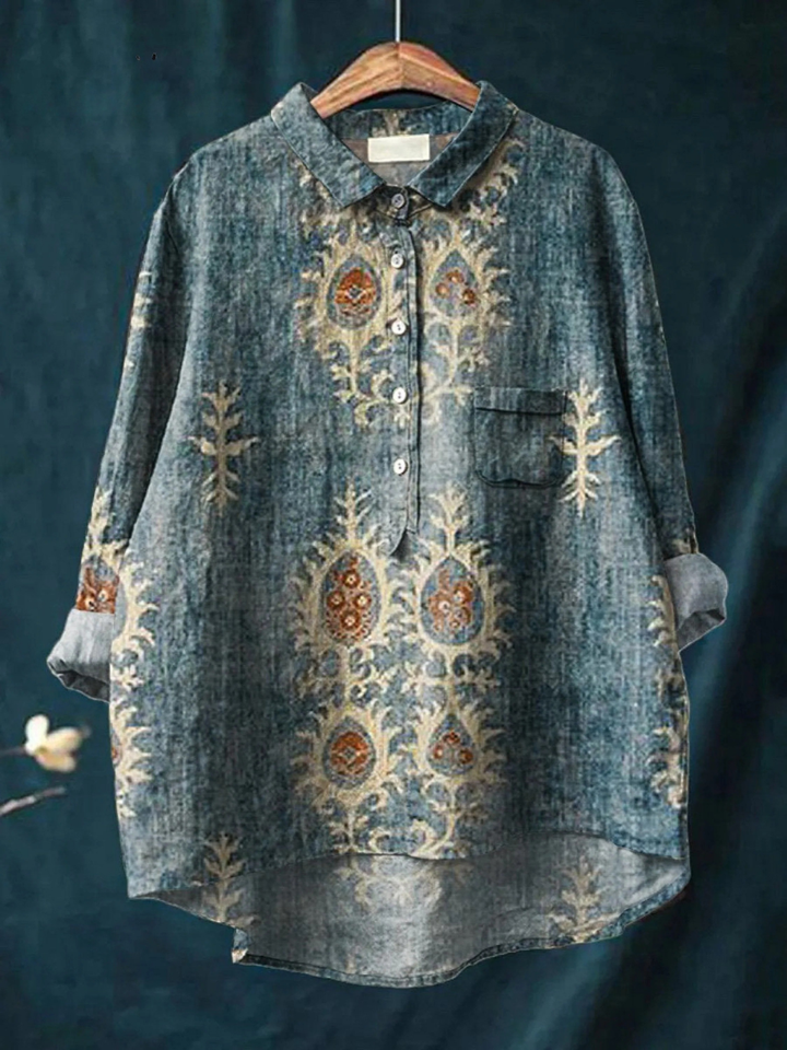 Tessa™ | Vintage Ethnic Floral Shirt