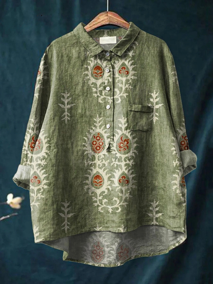 Tessa™ | Vintage Ethnic Floral Shirt
