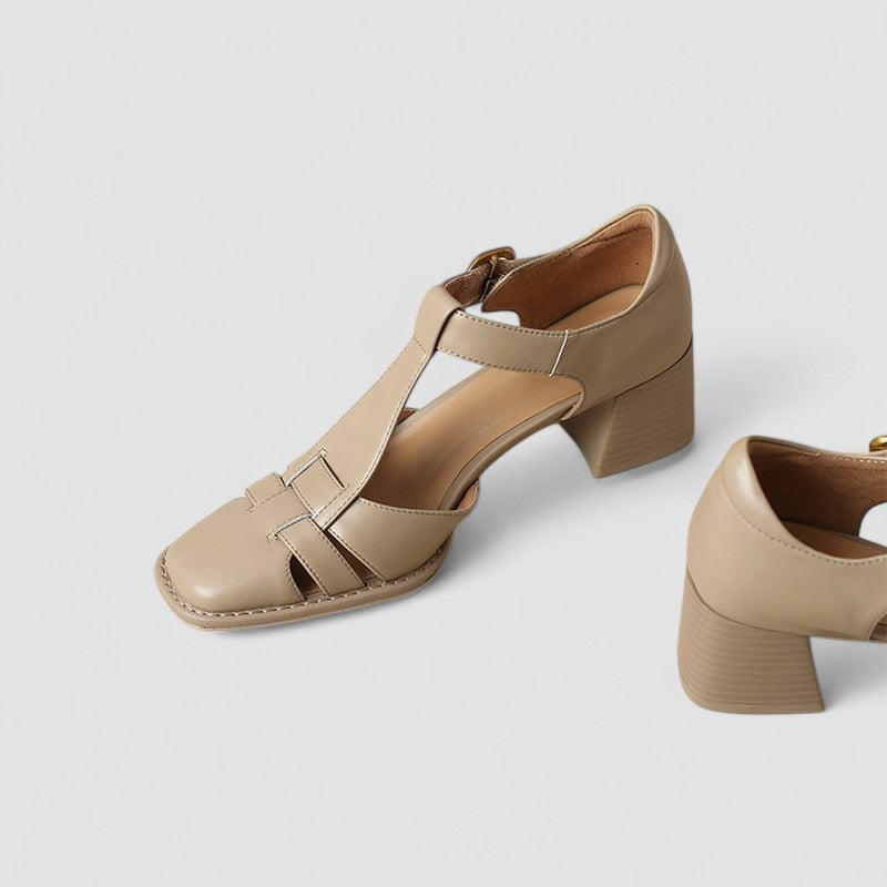 Isa™ | Orthopedic T-Strap Block Heels