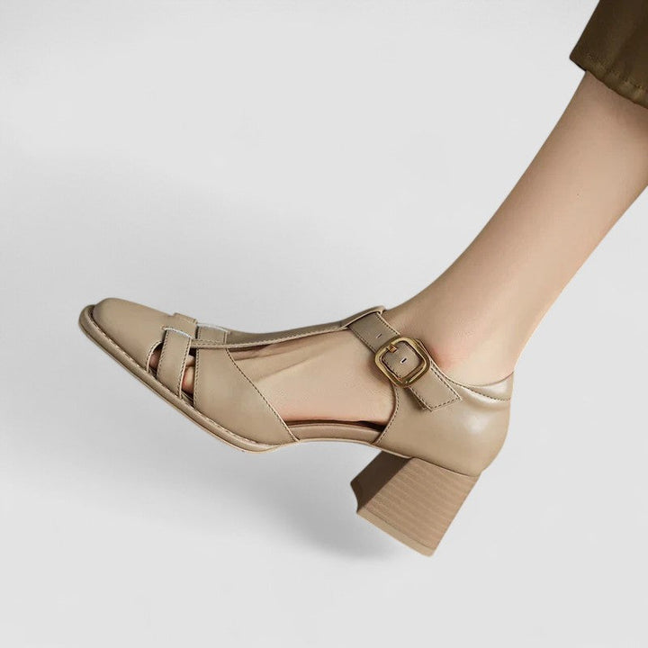 Isa™ | Orthopedic T-Strap Block Heels
