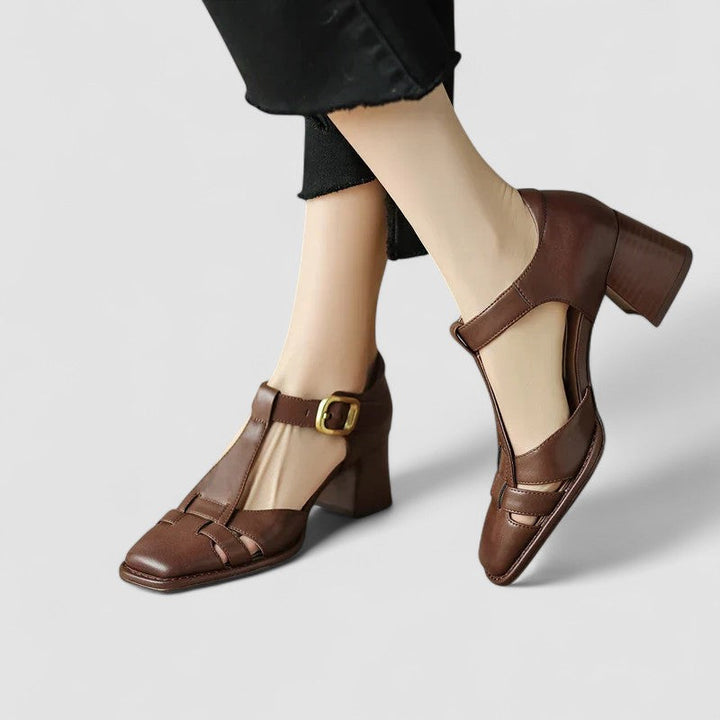 Isa™ | Orthopedic T-Strap Block Heels