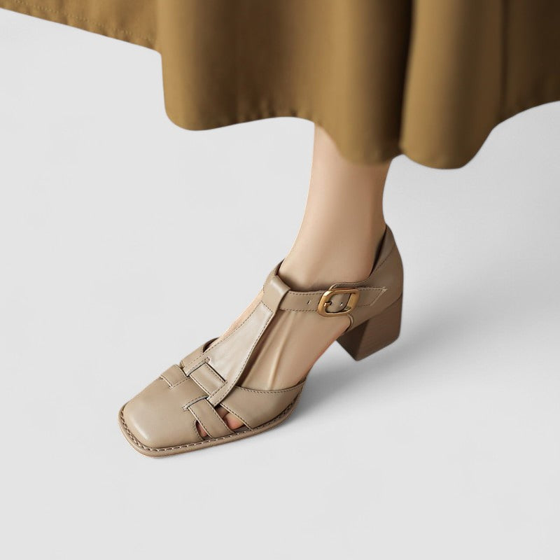 Isa™ | Orthopedic T-Strap Block Heels