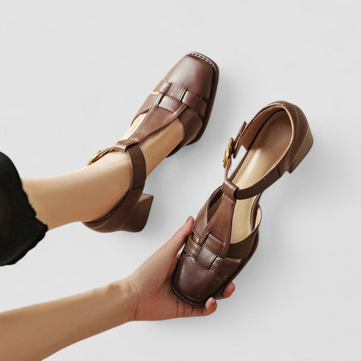 Isa™ | Orthopedic T-Strap Block Heels