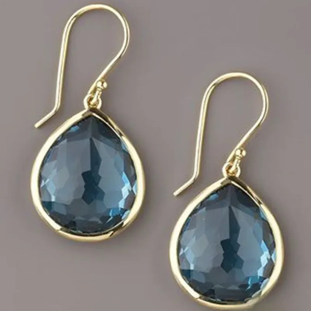 Isolde™ | Retro Blue Crystal Drops