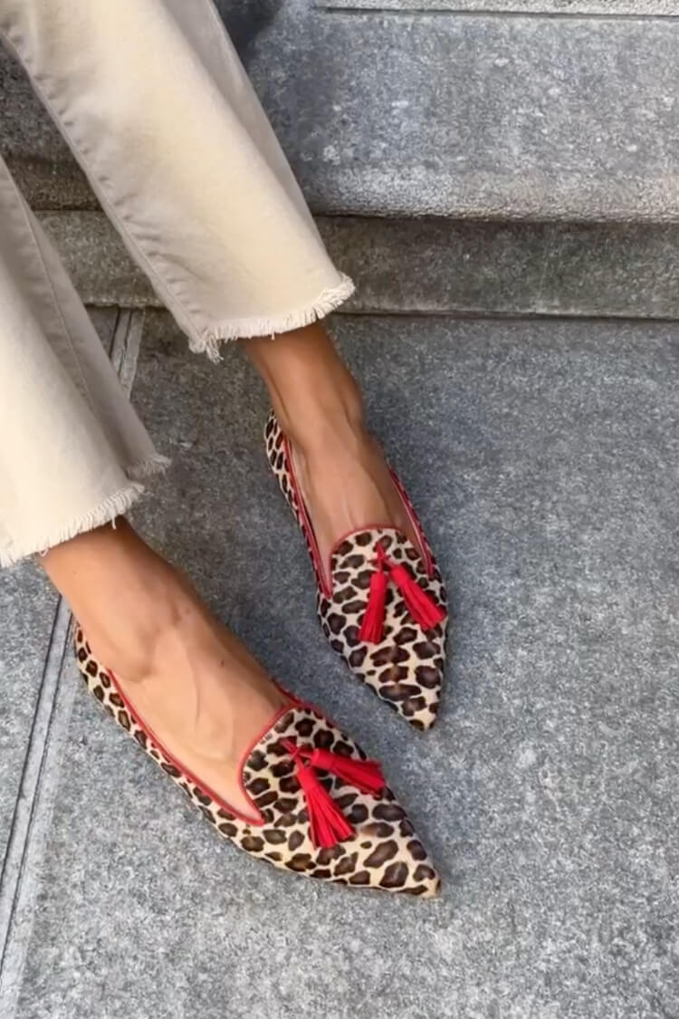 Fenna™ | Safari Slip-Ons with Leopard Print