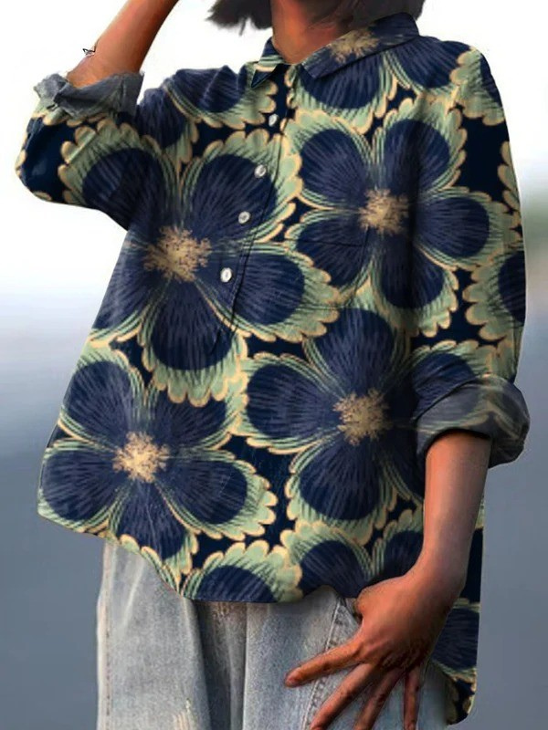 Eline™ | Vintage Floral Art Shirt