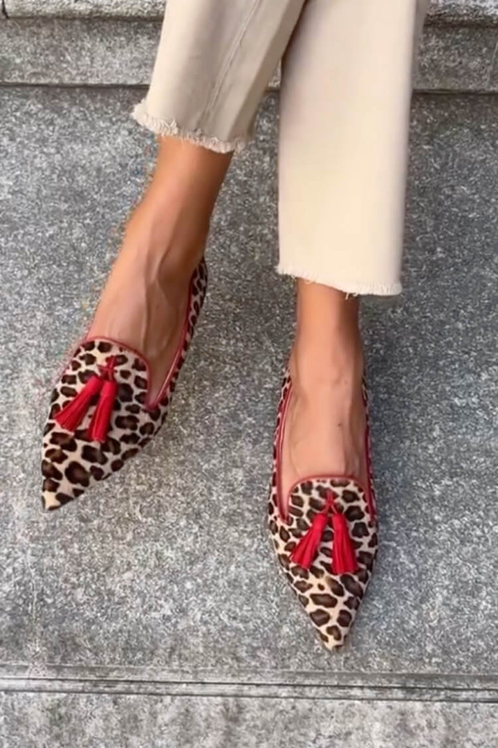 Fenna™ | Safari Slip-Ons with Leopard Print