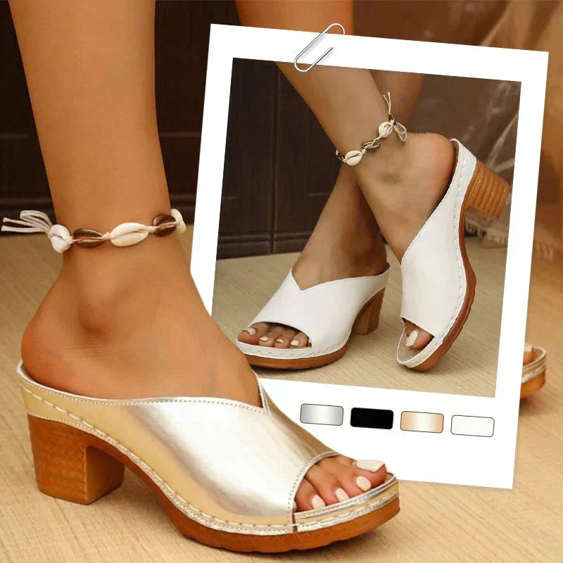Rosie™ | Orthopedic Sandals for Women with Square Heel