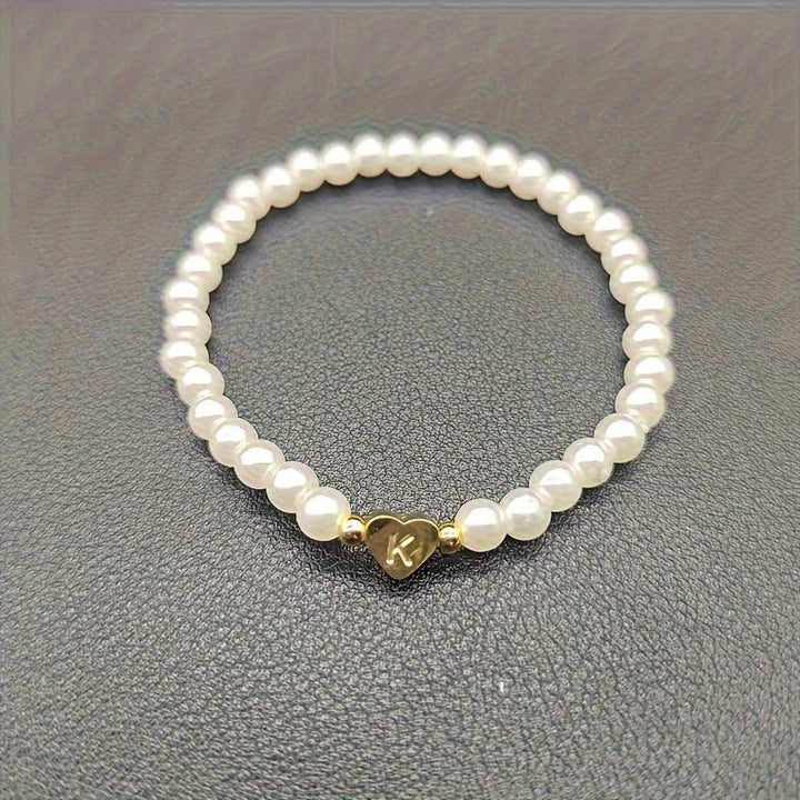 Bracelet Chic avec Initiale en Cœur (A–Z)
