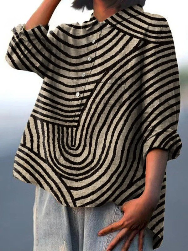 Chloe™ | Circular Line Shirt