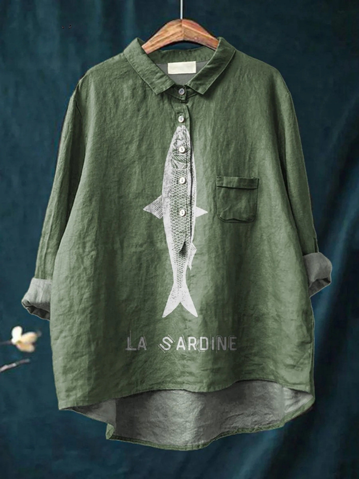 Sophie™ | Sardine Graphic Shirt