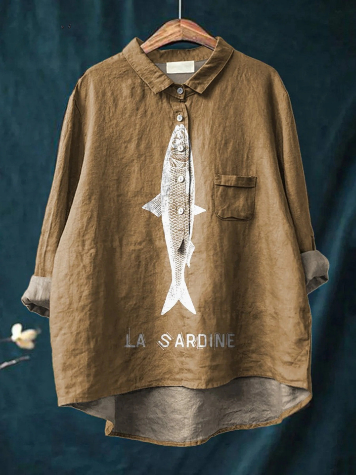 Sophie™ | Sardine Graphic Shirt