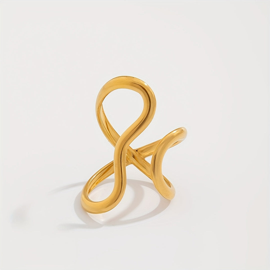 Bague Chic avec Onde Asymétrique