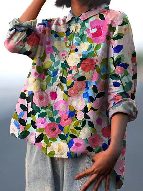 Delia™ | Spring Floral Shirt