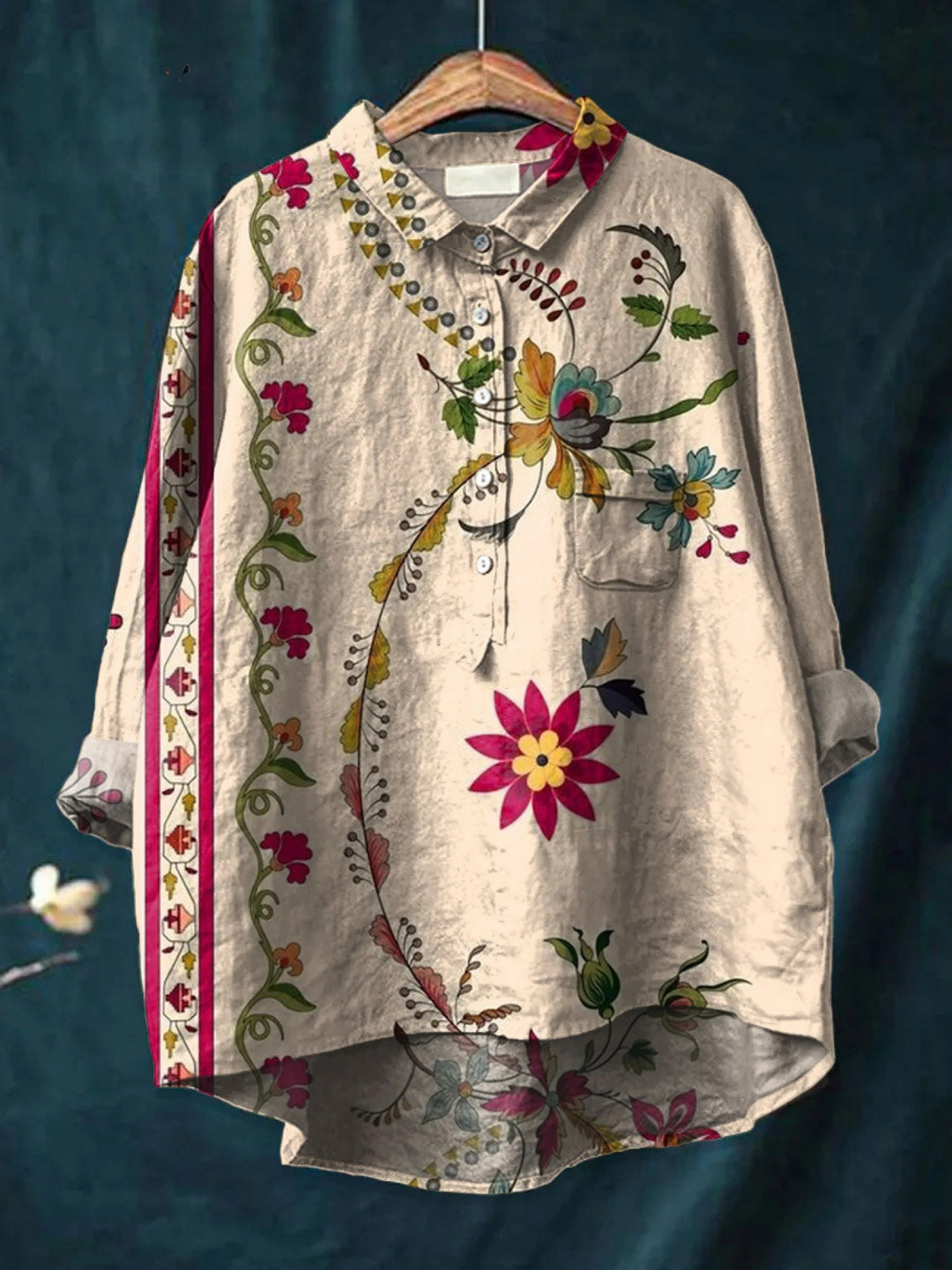 Mila™ | Vintage Floral Shirt