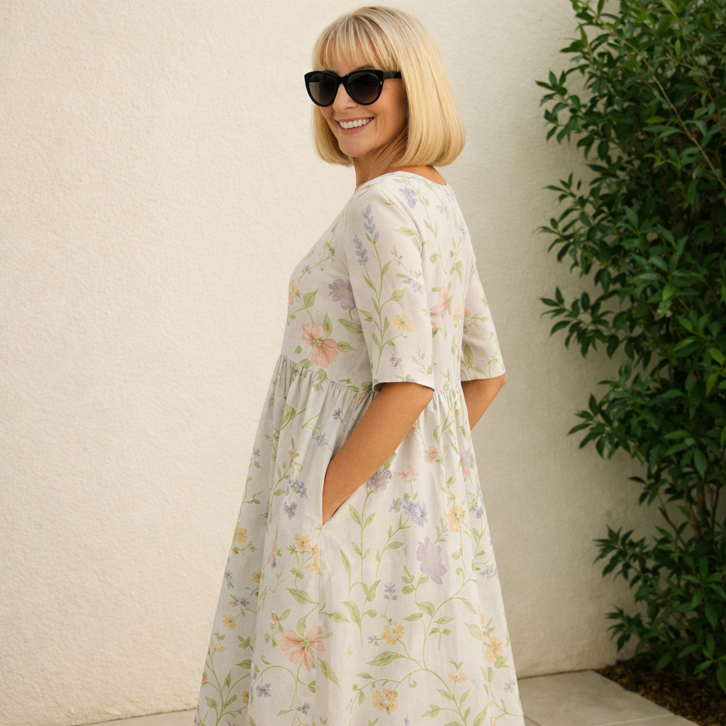Alina | Midi Dress – Effortless Comfort