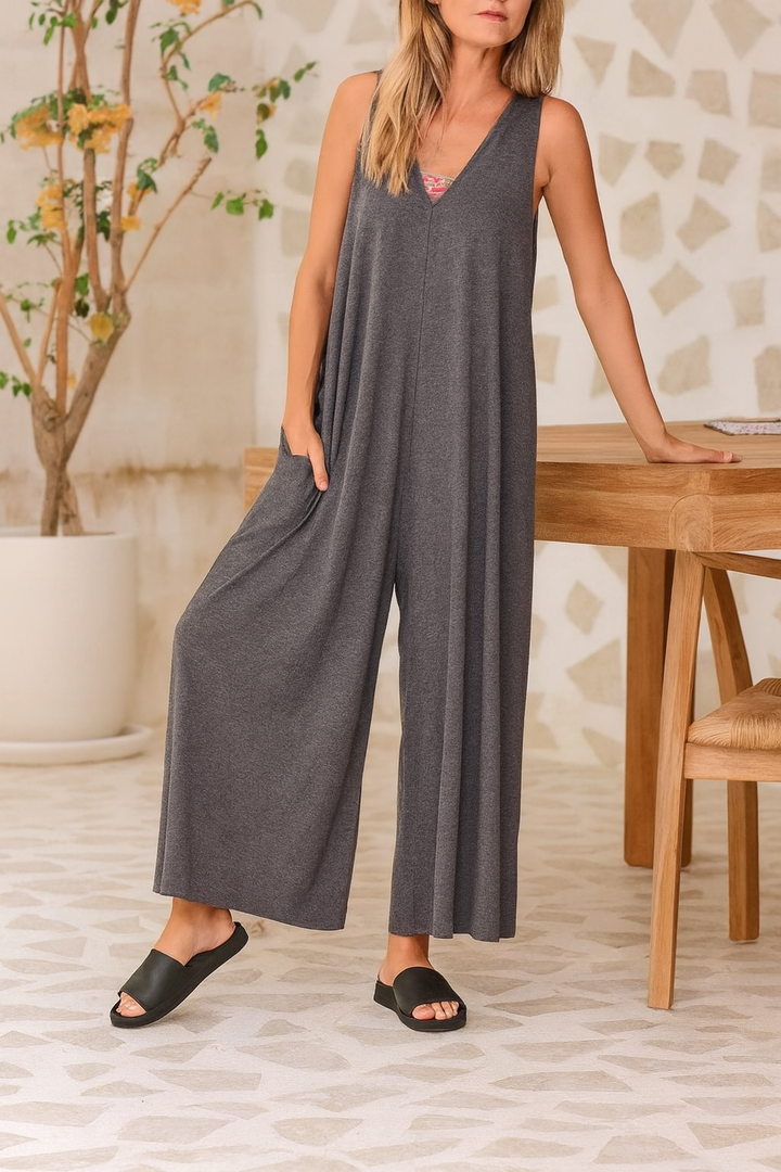 Emma™ | Wide Leg Letur Jumpsuit