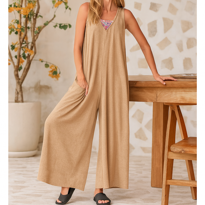 Emma™ | Wide Leg Letur Jumpsuit