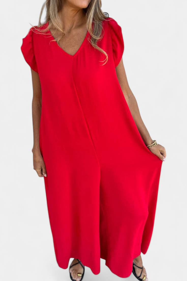 Amelia™ | Wide-Leg Leopard Print Jumpsuit