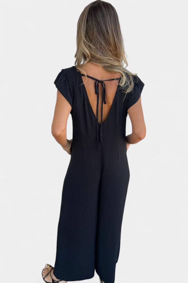 Amelia™ | Wide-Leg Leopard Print Jumpsuit