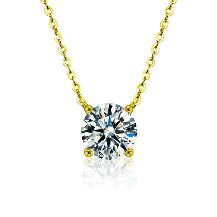 Collier Plaqué Or avec Zircons