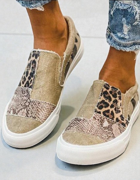 Quinny™ | Casual Leopard Print Canvas Shoes