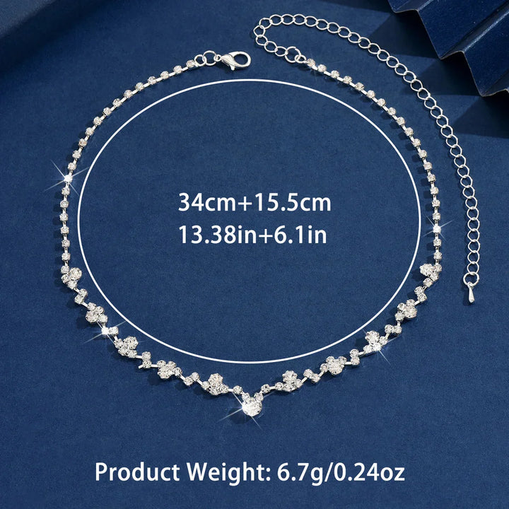 Collier de Mariage Élégant avec Diamants