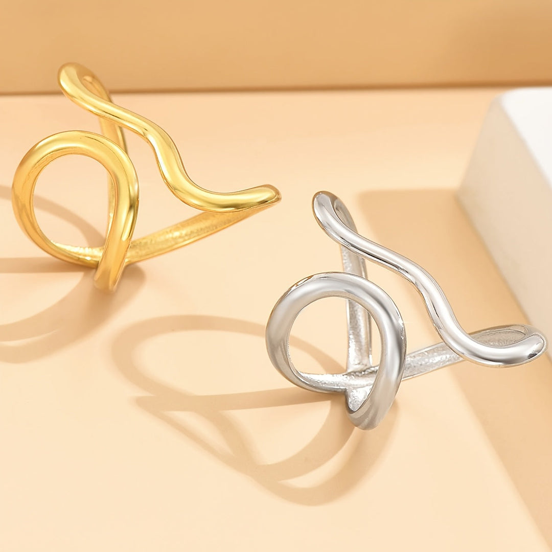 Bague Chic avec Onde Asymétrique