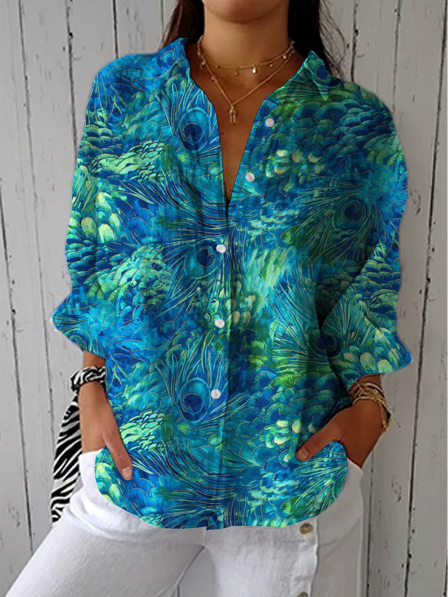 Linde™ | Peacock Grace Blouse