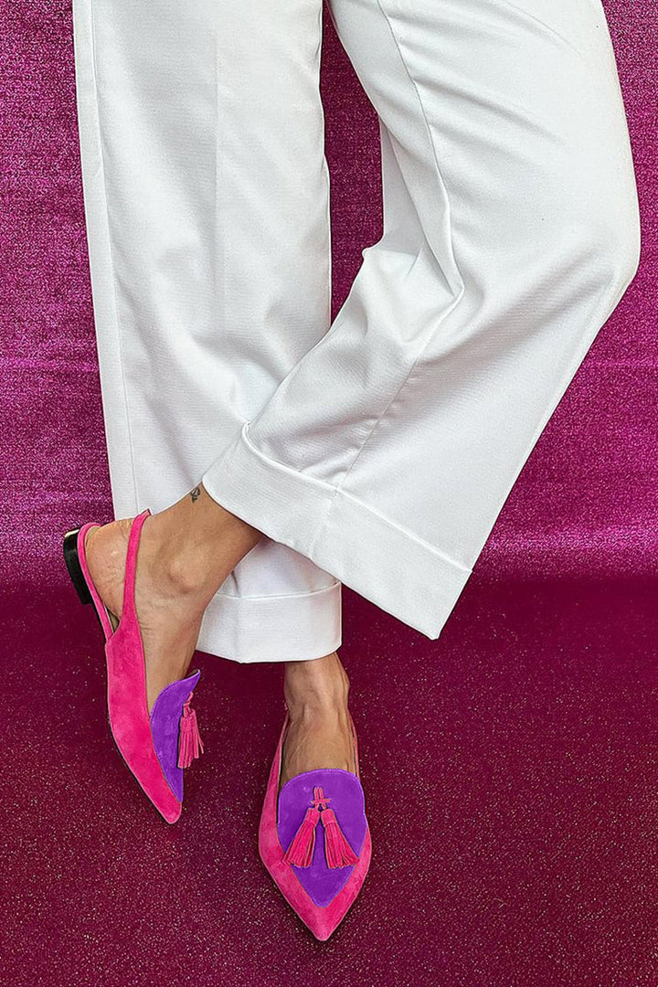 Frendessa™ | Fringe Ankle Strap Flats