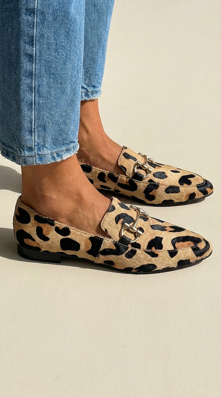 Abigail™ | Luxe Leopard Print Flats