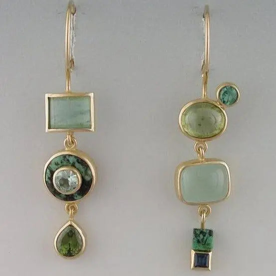 Serena™ | Green Vintage Earrings