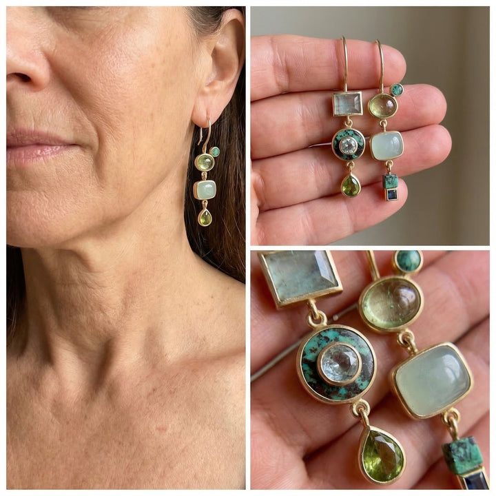Serena™ | Green Vintage Earrings