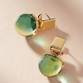 Isla™ | Green Crystal Vintage Earrings