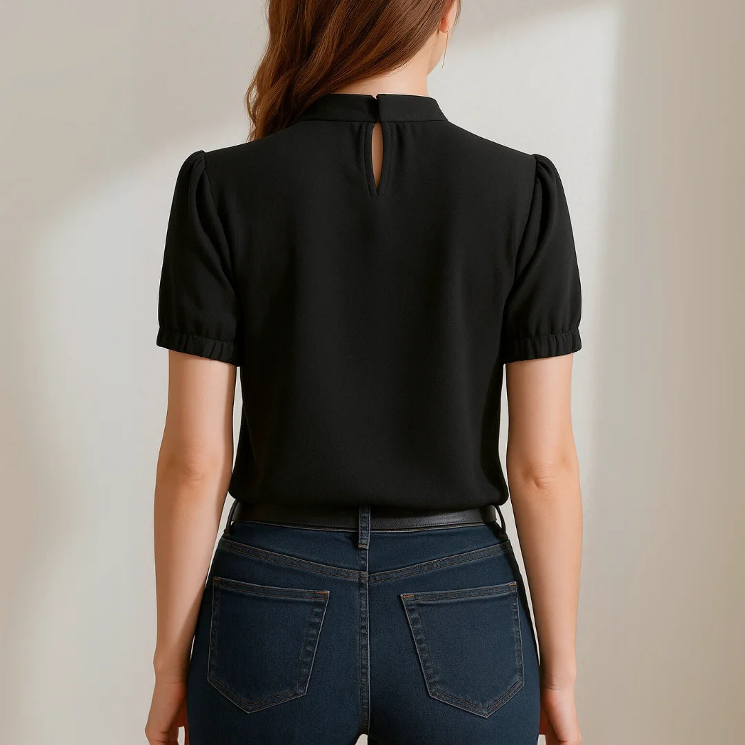 Brooklyn™ | Pleated Split-Sleeve Top