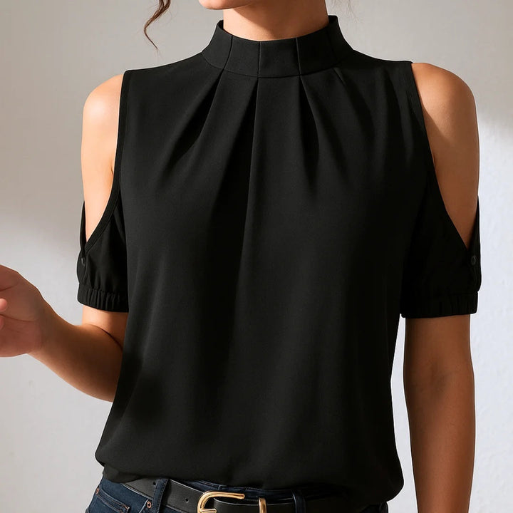 Brooklyn™ | Pleated Split-Sleeve Top