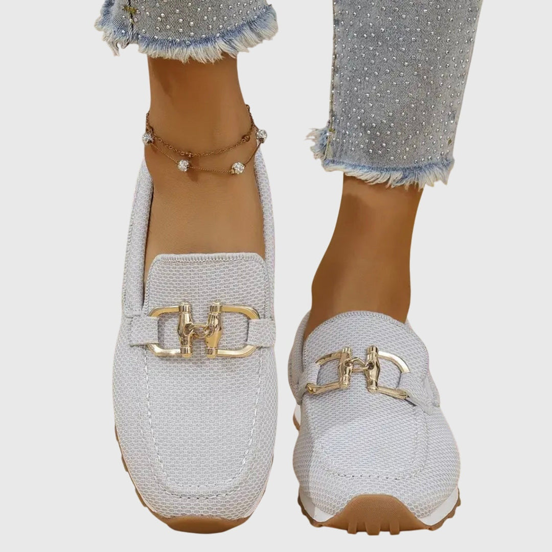 Ellie™ | Flat Buckle Moccasins