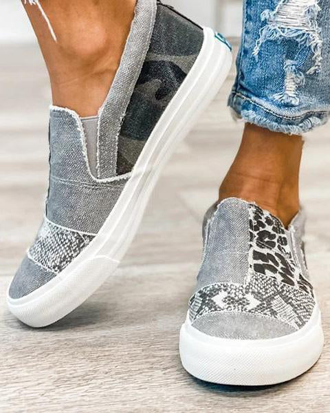 Quinny™ | Casual Leopard Print Canvas Shoes