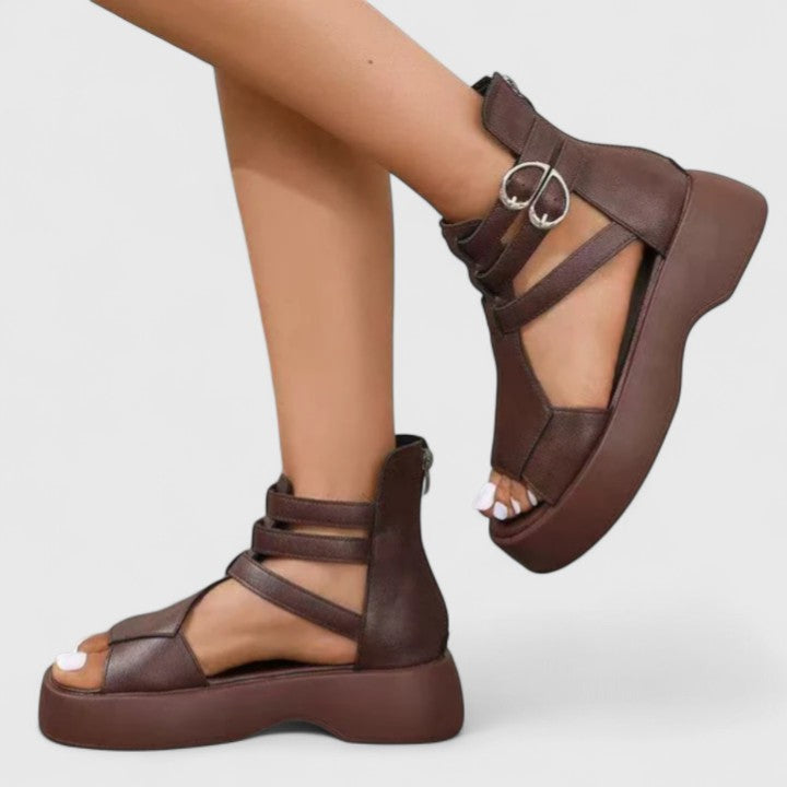 Brianna | Platform Buckle Sandals